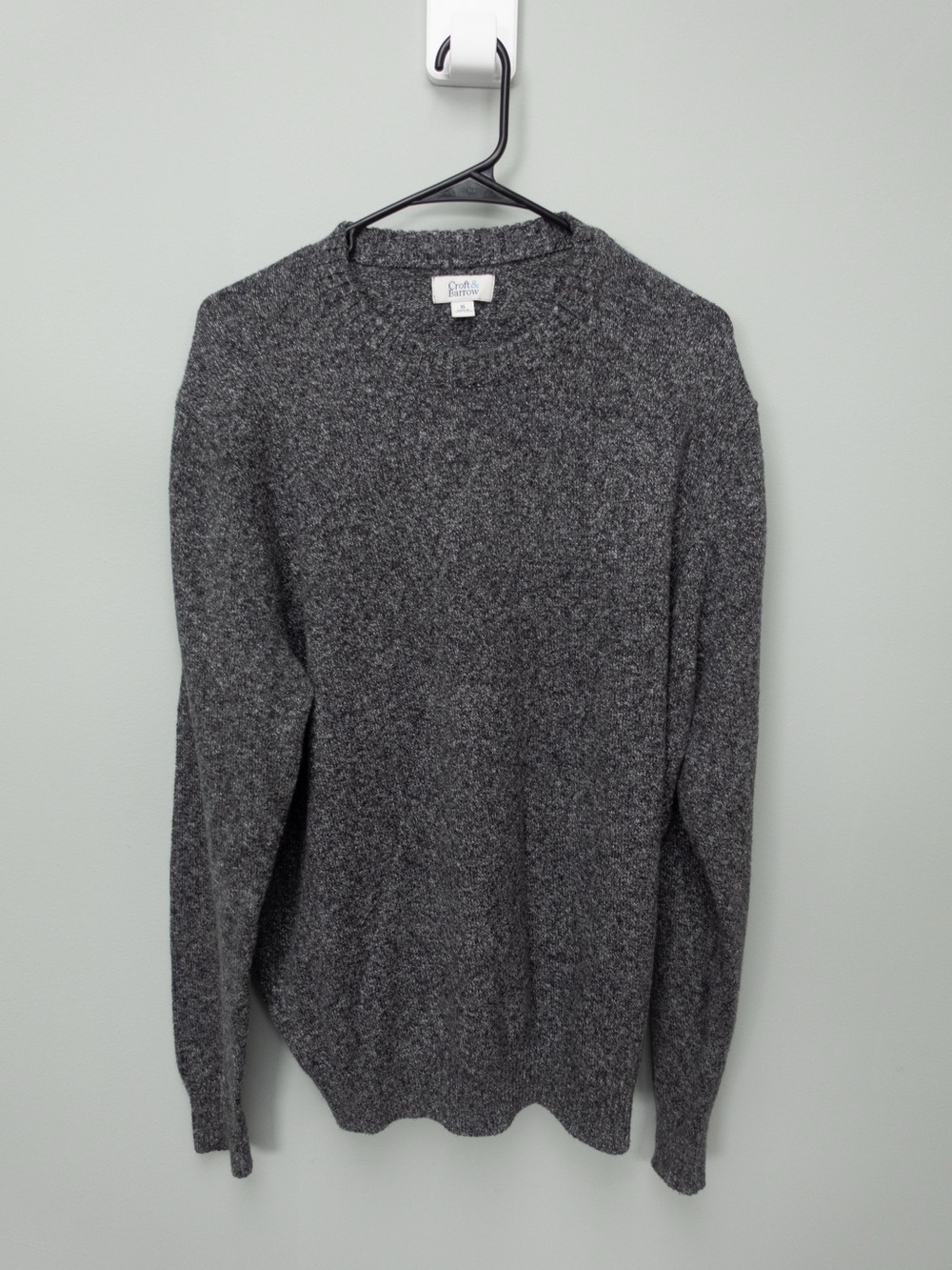 croft & barrow Men's Crewneck Sweater - Charcoal Gray